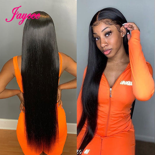 32inch Lace Front Wig Straight Lace Front Human Hair Wigs Brazilian 36Inch Long Human Hair Wig Frontal Wig 13x4 Pre Plucked 180%