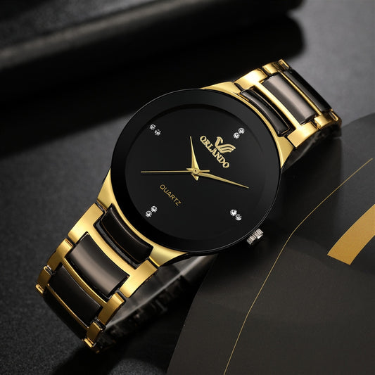 2021 High Quality Men Stainless Steel Quartz Watch Relogio Masculine Wristwatch